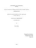 Cover page: On the Construction of Minimal Model for Some A-infinity Algebras