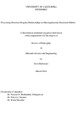 Cover page: Processing-Structure-Property Relationships in Heterogeneously Structured Metals