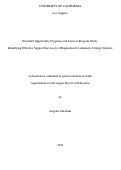 Cover page: Extended Opportunity Programs and Services Program Study: Identifying Effective Support Services for Marginalized Community College Students