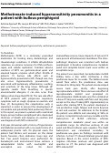 Cover page: Methotrexate-induced hypersensitivity pneumonitis in a patient with bullous pemphigoid