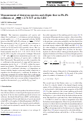 Cover page: Measurement of deuteron spectra and elliptic flow in Pb–Pb collisions at sNN = 2.76 TeV at the LHC