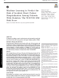 Cover page: Machine Learning to Predict the Risk of Incident Heart Failure Hospitalization Among Patients With Diabetes: The WATCH-DM Risk Score