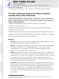 Cover page: The state of neuropsychological test norms for Spanish-speaking adults in the United States