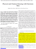 Cover page: Physical and Chemical Sensing With Electronic Skin