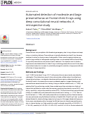 Cover page: Automated detection of moderate and large pneumothorax on frontal chest X-rays using deep convolutional neural networks: A retrospective study