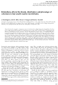 Cover page: Relatedness affects the density, distribution and phenotype of colonisers in four sessile marine invertebrates