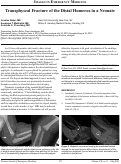 Cover page: Transphyseal Fracture of the Distal Humerus in a Neonate