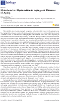 Cover page: Mitochondrial Dysfunction in Aging and Diseases of Aging