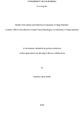 Cover page: Gender Curriculum and California Community College Students: A Study of How Non-Elective Gender Curriculum Impacts Community College Students