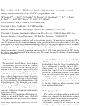 Cover page: The readout of the LHC beam luminosity monitor: Accurate shower energy 
measurements at a 40 MHz repetition rate