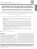 Cover page: Modelling trachoma post-2020: opportunities for mitigating the impact of COVID-19 and accelerating progress towards elimination