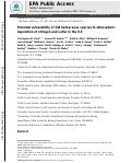 Cover page: Potential vulnerability of 348 herbaceous species to atmospheric deposition of nitrogen and sulfur in the United States.