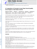 Cover page: A Compendium of Chromatin Contact Maps Reveals Spatially Active Regions in the Human Genome
