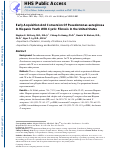 Cover page: Early acquisition and conversion of Pseudomonas aeruginosa in Hispanic youth with cystic fibrosis in the United States.