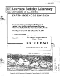 Cover page: Evaluation of Management Options for Disposal of Salt and Trace Element Laden Agricultural Drainage Water from the Fallon Indian Reservation, Fallon, Nevada