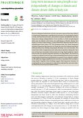 Cover page: Long-term increases in wing length occur independently of changes in climate and climate-driven shifts in body size.