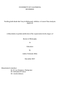 Cover page: Profiling Individuals that Vary in Mathematic Abilities: A Latent Class Analysis Approach