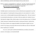 Cover page: Examining the Social Emotional Health Survey-Secondary for Use with Latinx Youth