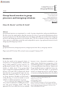 Cover page: Group-based emotion in group processes and intergroup relations