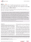 Cover page: Randomized trial of medroxyprogesterone acetate for the prevention of endometrial pathology from adjuvant tamoxifen for breast cancer: SWOG S9630