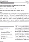 Cover page: Oral microbiota of periodontal health and disease and their changes after nonsurgical periodontal therapy