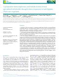 Cover page: Comparative transcriptomics and metabolomics reveal specialized metabolite drought stress responses in switchgrass (Panicum virgatum)