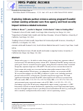 Cover page: Exploring intimate partner violence among pregnant Eswatini women seeking antenatal care: How agency and food security impact violence-related outcomes