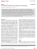 Cover page: A quantum hamiltonian simulation benchmark