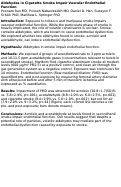 Cover page: Abstract 236: Aldehydes in Cigarette Smoke Impair Vascular Endothelial Function