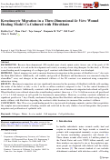 Cover page: Keratinocyte Migration in a Three-Dimensional In Vitro Wound Healing Model Co-Cultured with Fibroblasts.