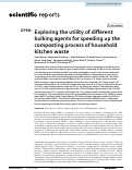 Cover page: Exploring the utility of different bulking agents for speeding up the composting process of household kitchen waste.