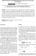 Cover page: Effect of room air recirculation delay on the decay rate of tracer gas 
concentration