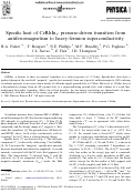 Cover page: Specific heat of CeRhIn5: pressure-driven transition from antiferromagnetism to heavy-fermion superconductivity