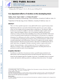 Cover page: Sex‐dependent effects of nicotine on the developing brain