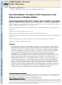 Cover page: Burnt-Out Diabetes: Impact of Chronic Kidney Disease Progression on the Natural Course of Diabetes Mellitus