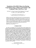 Cover page: Simulation of the DIII‐D Beam Ion Heating Experiment Using A Monte‐Carlo Particle Code Combined With a Full Wave Code