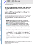 Cover page: The state of renal sympathetic denervation for the management of patients with hypertension: A systematic review and meta-analysis.