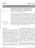 Cover page: Heterogeneous oxidation of a phosphocholine on synthetic sea salt by ozone at room temperature
