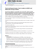 Cover page: The social responsiveness scale in relation to DSM IV and DSM5 ASD in Korean children