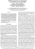 Cover page: Predicting strategy choice in word formation: A case study of reuse and compounding