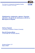 Cover page: Globalización, inmigración y género: Vivencias laborales y de género de mexicanos en EE.UU. y Marroquíes en España