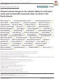 Cover page: Climate‐induced changes in the suitable habitat of cold‐water corals and commercially important deep‐sea fishes in the North Atlantic
