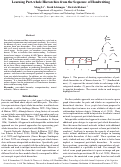 Cover page: Learning Part-whole Hierarchies from the Sequence of Handwriting