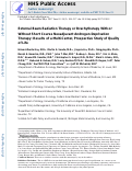 Cover page: External Beam Radiation Therapy or Brachytherapy With or Without Short-course Neoadjuvant Androgen Deprivation Therapy: Results of a Multicenter, Prospective Study of Quality of Life