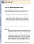 Cover page: The Role of Sleep in Emotional Brain Function