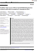 Cover page: ExaWind: Open‐source CFD for hybrid‐RANS/LES geometry‐resolved wind turbine simulations in atmospheric flows