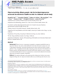 Cover page: Physical activity offsets genetic risk for incident depression assessed via electronic health records in a biobank cohort study.