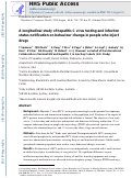 Cover page: A longitudinal study of hepatitis C virus testing and infection status notification on behaviour change in people who inject drugs