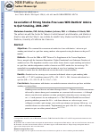 Cover page: Association of strong smoke-free laws with dentists' advice to quit smoking, 2006-2007.