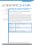 Cover page: Building the graph of medicine from millions of clinical narratives